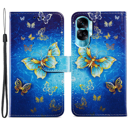 For Honor 90 Lite 5G / X50i 5G Case PU Leather Pattern Flip Wallet Phone Cover