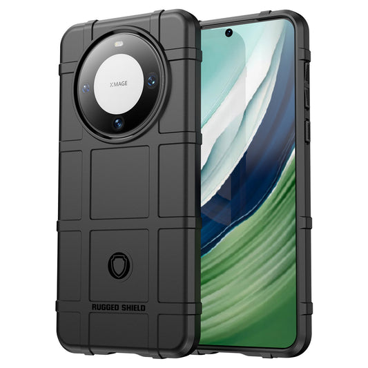 For Huawei Mate 60 Case Anti-scratch Square Grid Texture TPU Phone Protector