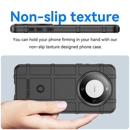 For Huawei Mate 60 Case Anti-scratch Square Grid Texture TPU Phone Protector