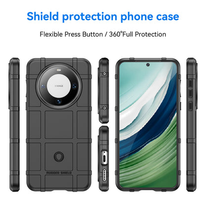For Huawei Mate 60 Case Anti-scratch Square Grid Texture TPU Phone Protector