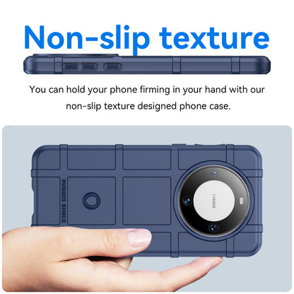 For Huawei Mate 60 Case Anti-scratch Square Grid Texture TPU Phone Protector
