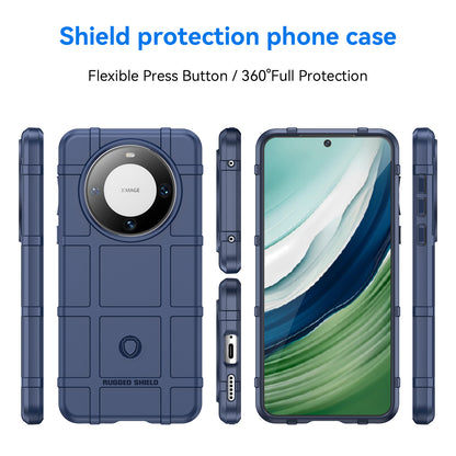 For Huawei Mate 60 Case Anti-scratch Square Grid Texture TPU Phone Protector