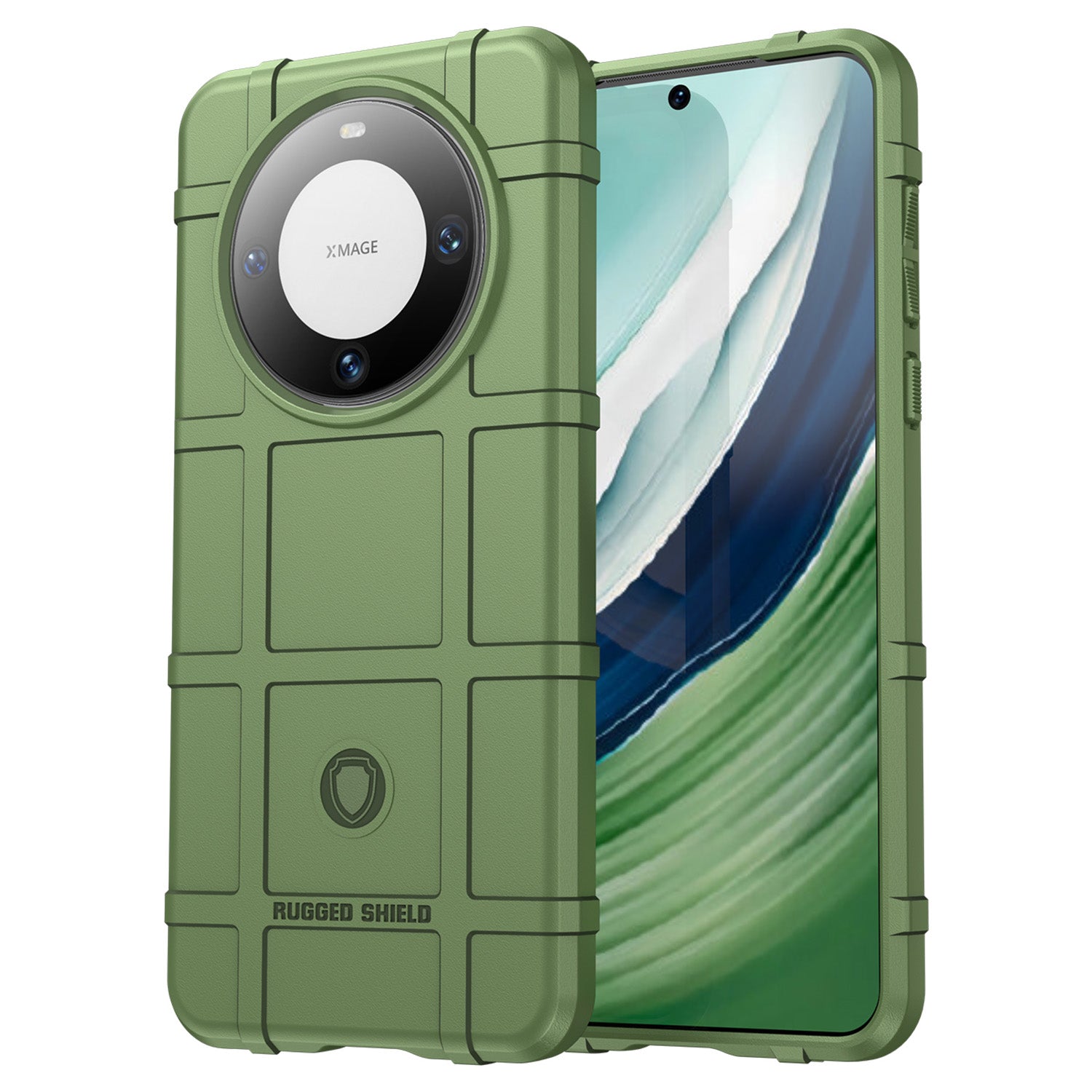 For Huawei Mate 60 Case Anti-scratch Square Grid Texture TPU Phone Protector