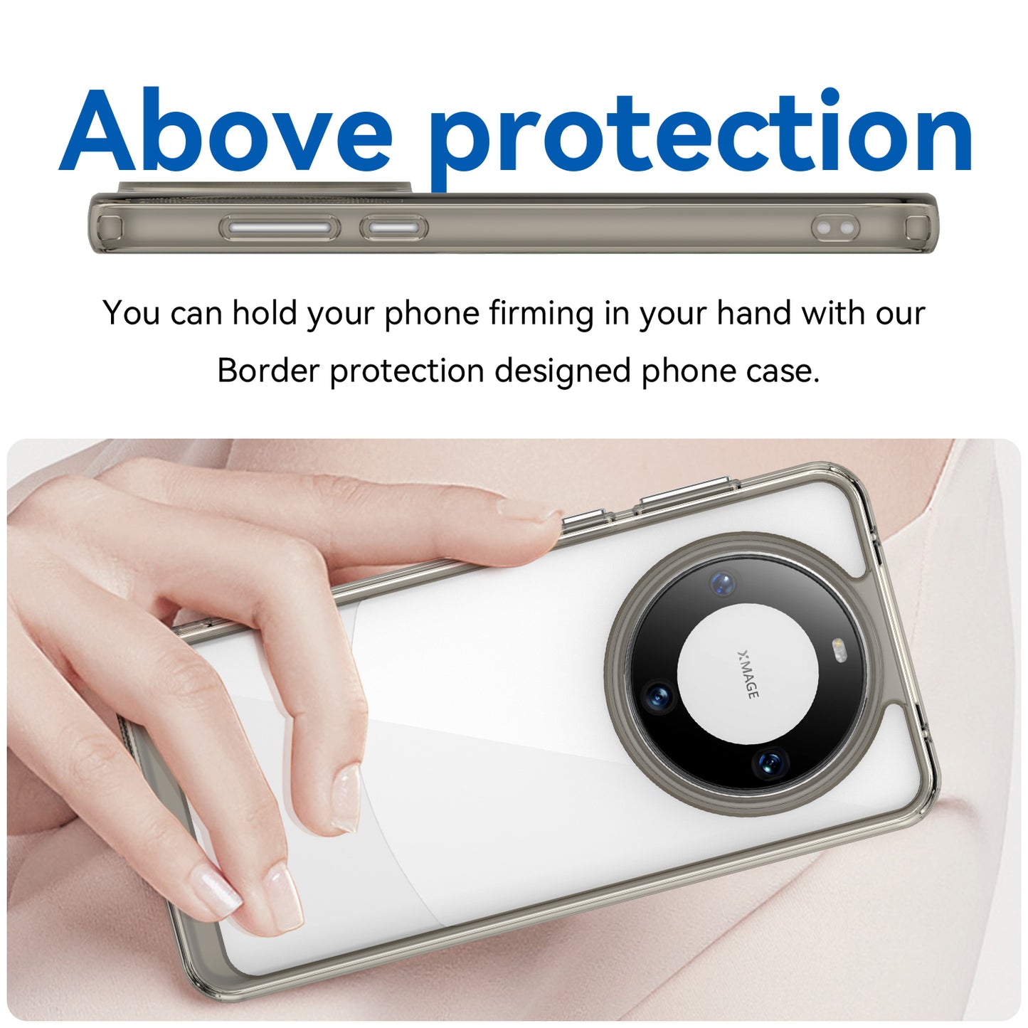 For Huawei Mate 60 Cover Drop-proof TPU+Acrylic Phone Case