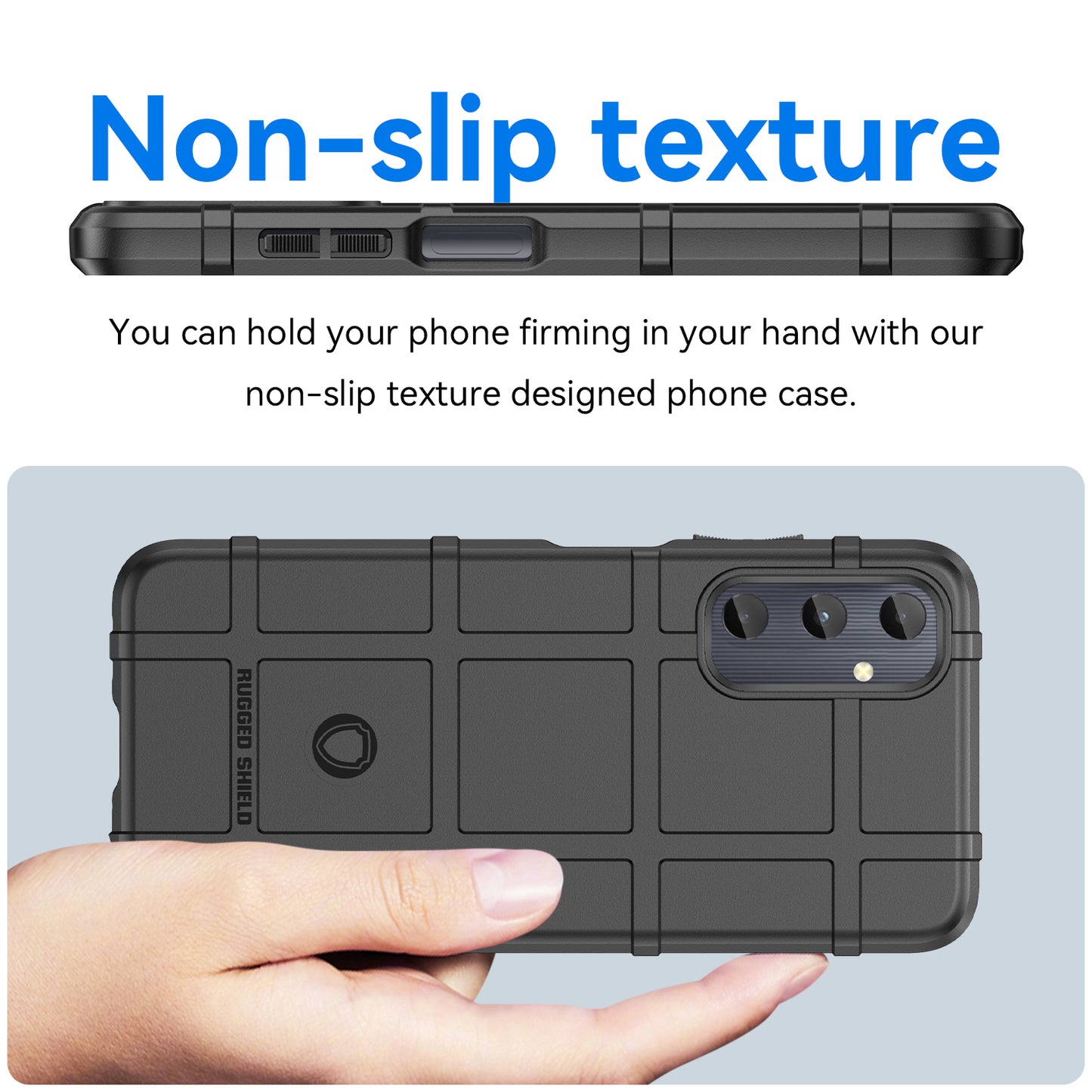 For Samsung Galaxy A05s 4G Case TPU Cell Phone Cover Square Grid Texture Protector