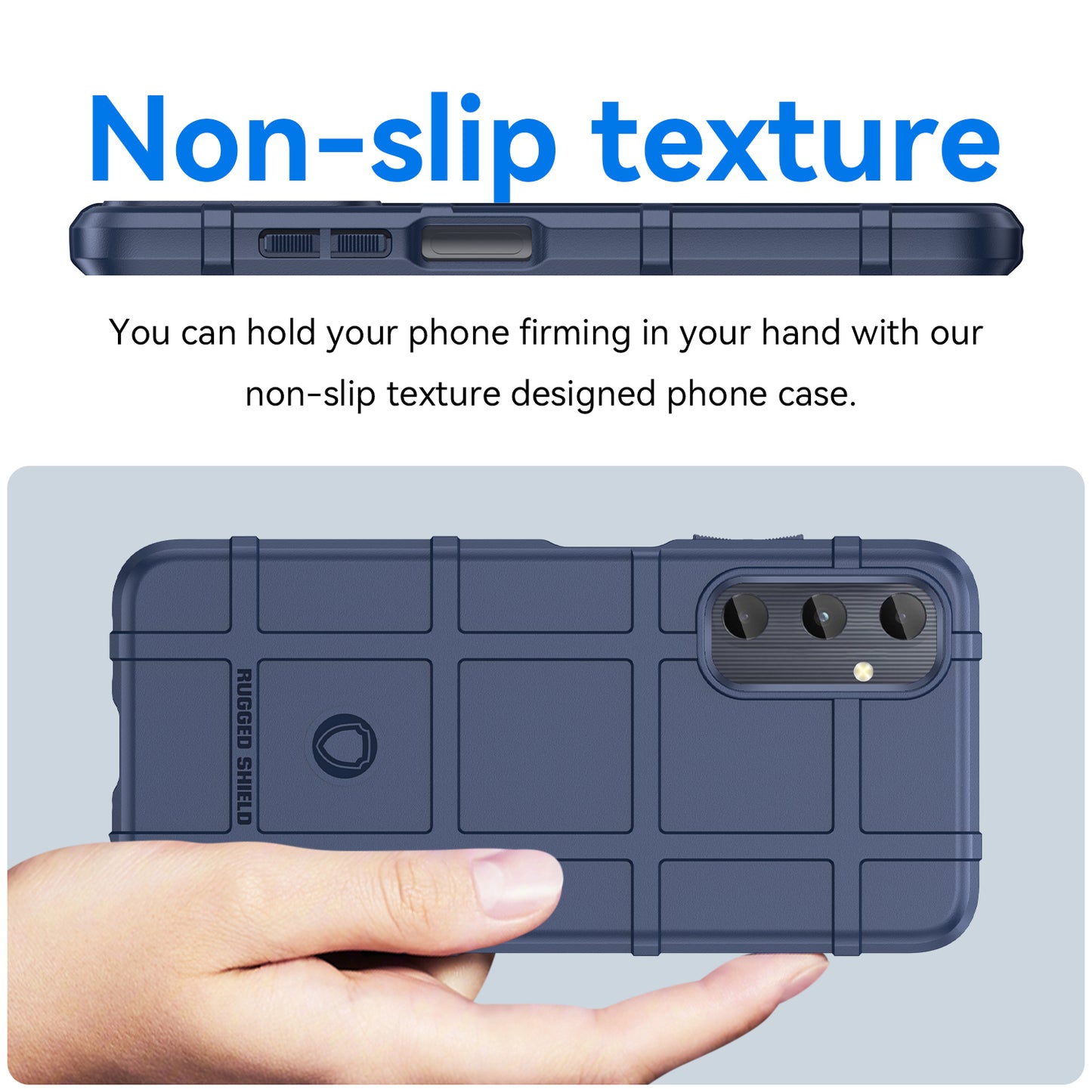 For Samsung Galaxy A05s 4G Case TPU Cell Phone Cover Square Grid Texture Protector