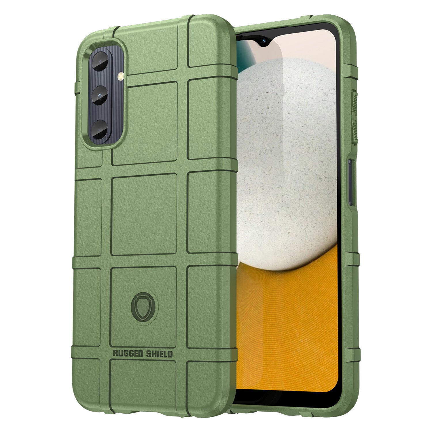 For Samsung Galaxy A05s 4G Case TPU Cell Phone Cover Square Grid Texture Protector