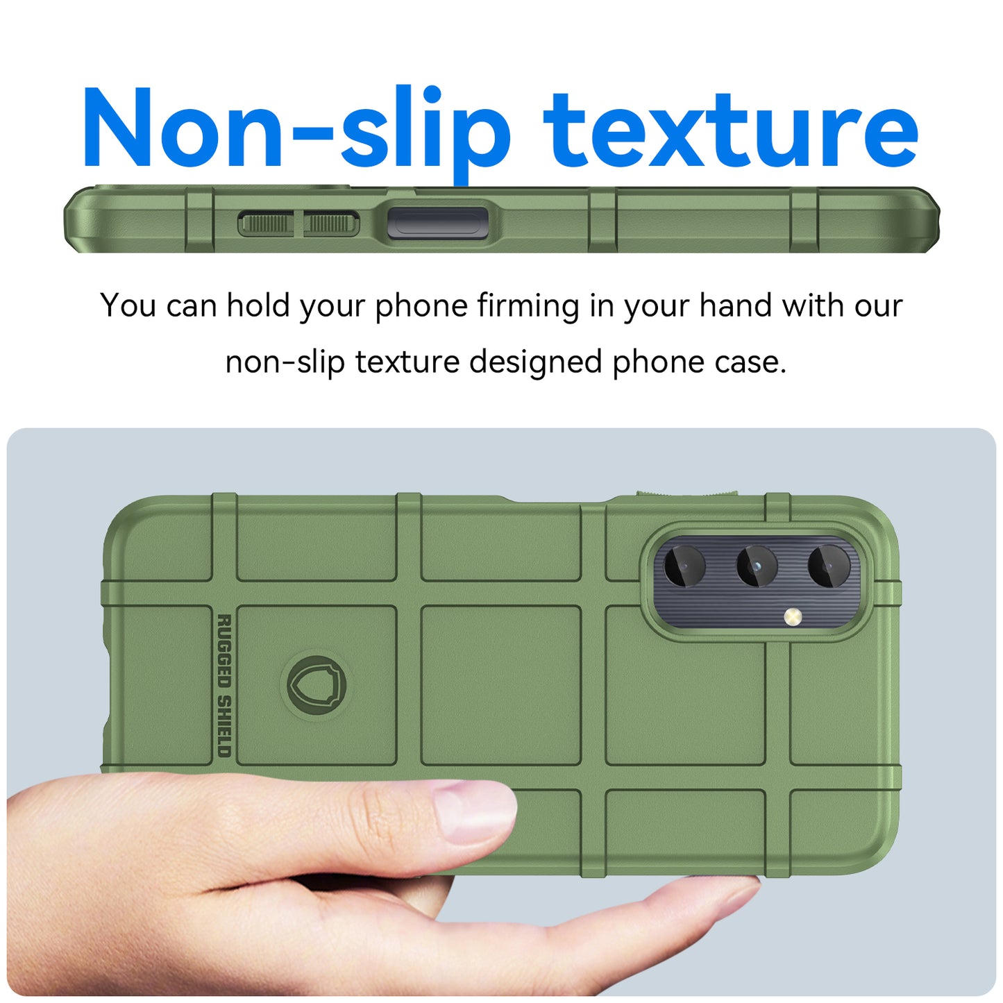 For Samsung Galaxy A05s 4G Case TPU Cell Phone Cover Square Grid Texture Protector