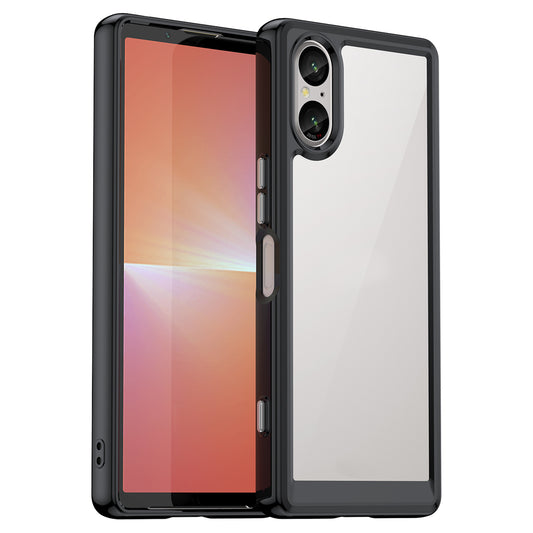 For Sony Xperia 5 V Case TPU+Acrylic Mobile Phone Back Protector Cover