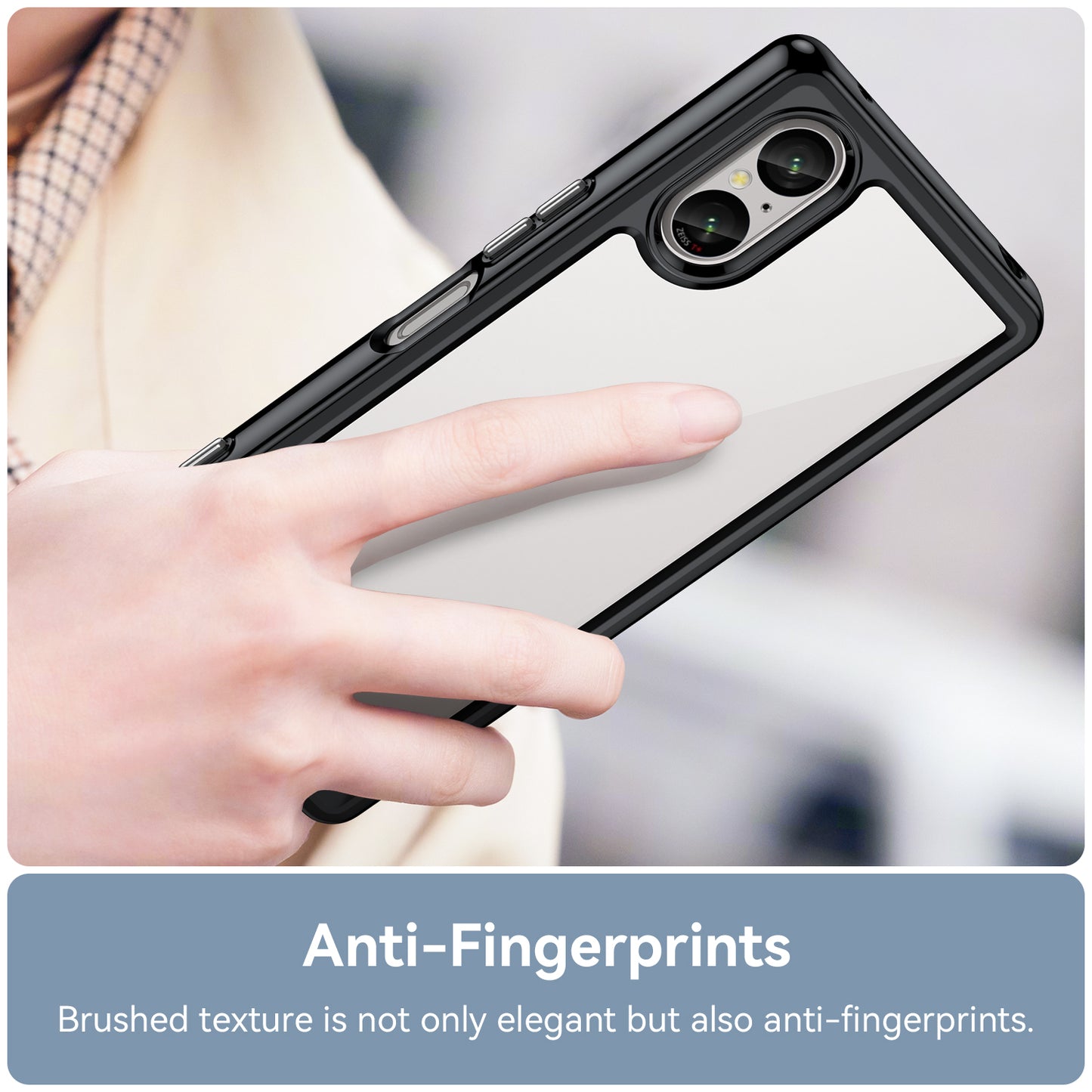 For Sony Xperia 5 V Case TPU+Acrylic Mobile Phone Back Protector Cover