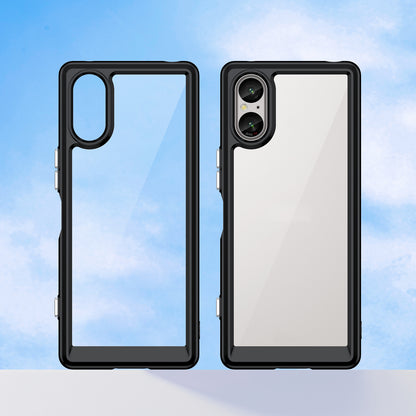 For Sony Xperia 5 V Case TPU+Acrylic Mobile Phone Back Protector Cover