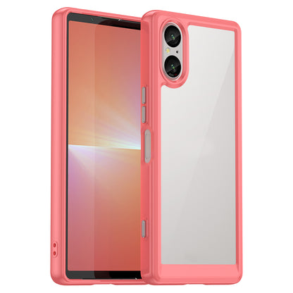 For Sony Xperia 5 V Case TPU+Acrylic Mobile Phone Back Protector Cover