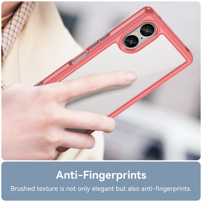 For Sony Xperia 5 V Case TPU+Acrylic Mobile Phone Back Protector Cover