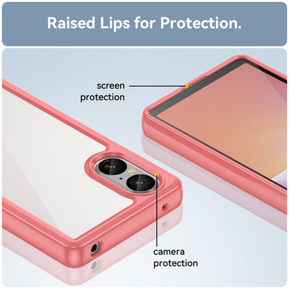 For Sony Xperia 5 V Case TPU+Acrylic Mobile Phone Back Protector Cover