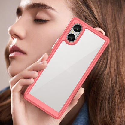 For Sony Xperia 5 V Case TPU+Acrylic Mobile Phone Back Protector Cover