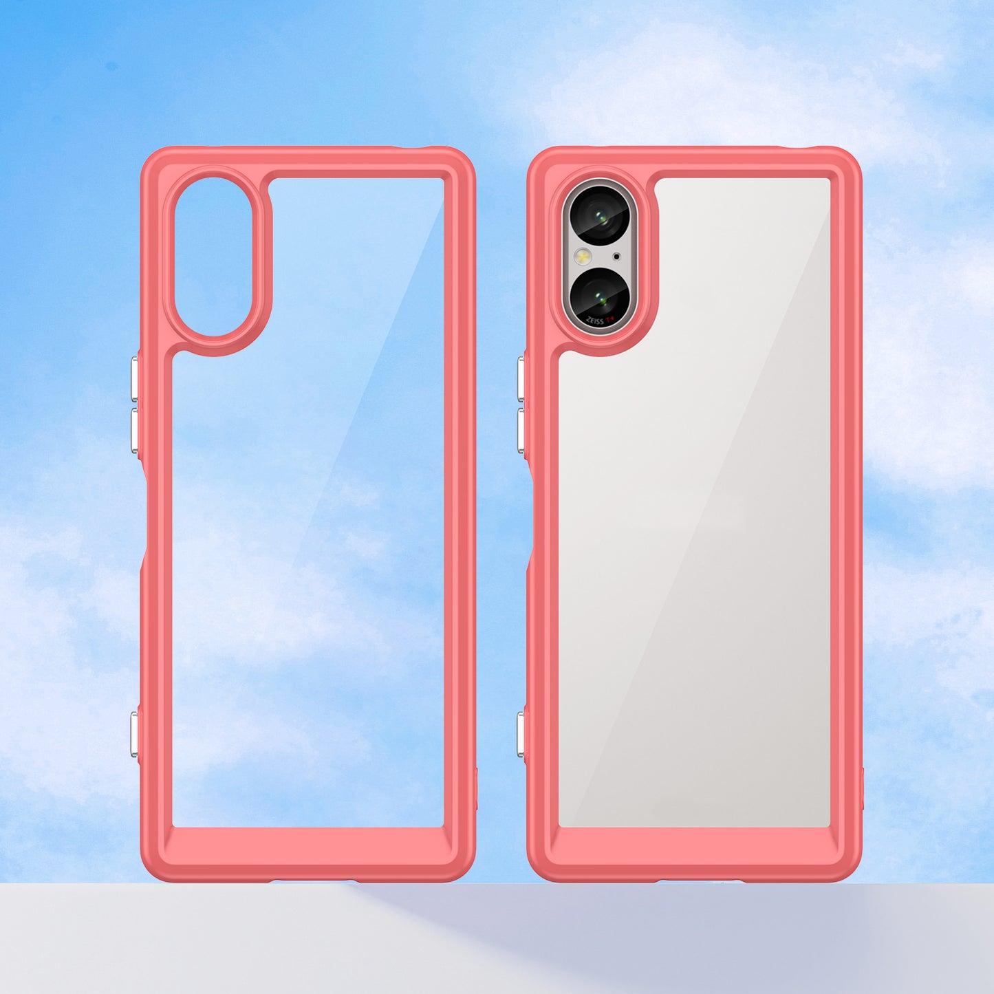 For Sony Xperia 5 V Case TPU+Acrylic Mobile Phone Back Protector Cover