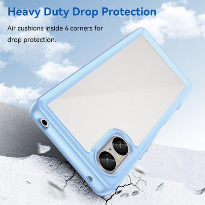 For Sony Xperia 5 V Case TPU+Acrylic Mobile Phone Back Protector Cover