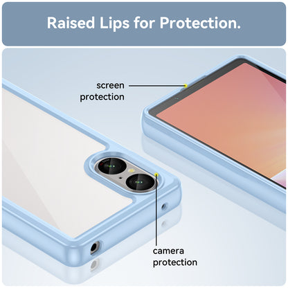 For Sony Xperia 5 V Case TPU+Acrylic Mobile Phone Back Protector Cover