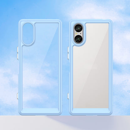 For Sony Xperia 5 V Case TPU+Acrylic Mobile Phone Back Protector Cover