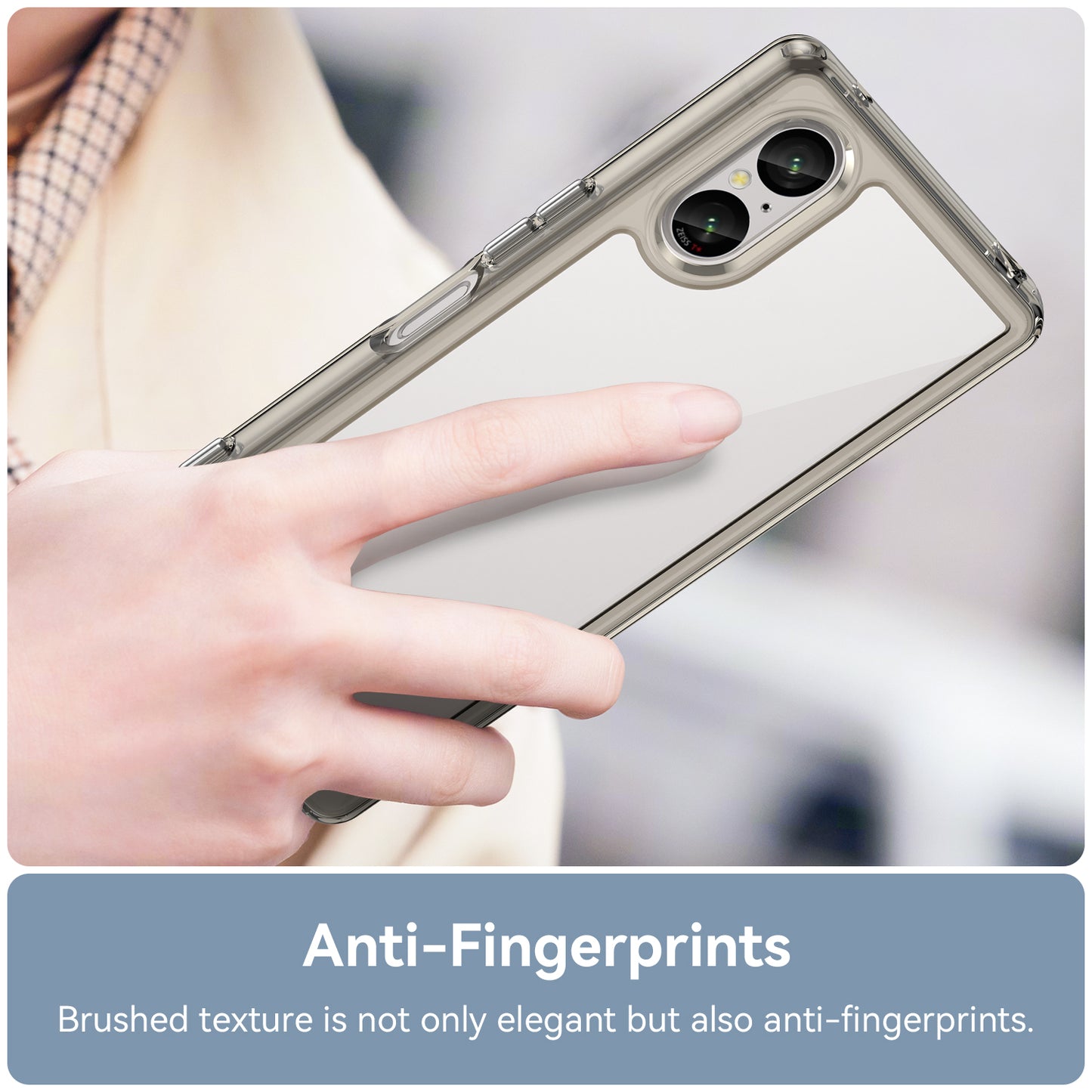 For Sony Xperia 5 V Case TPU+Acrylic Mobile Phone Back Protector Cover