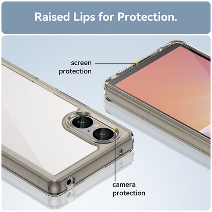 For Sony Xperia 5 V Case TPU+Acrylic Mobile Phone Back Protector Cover