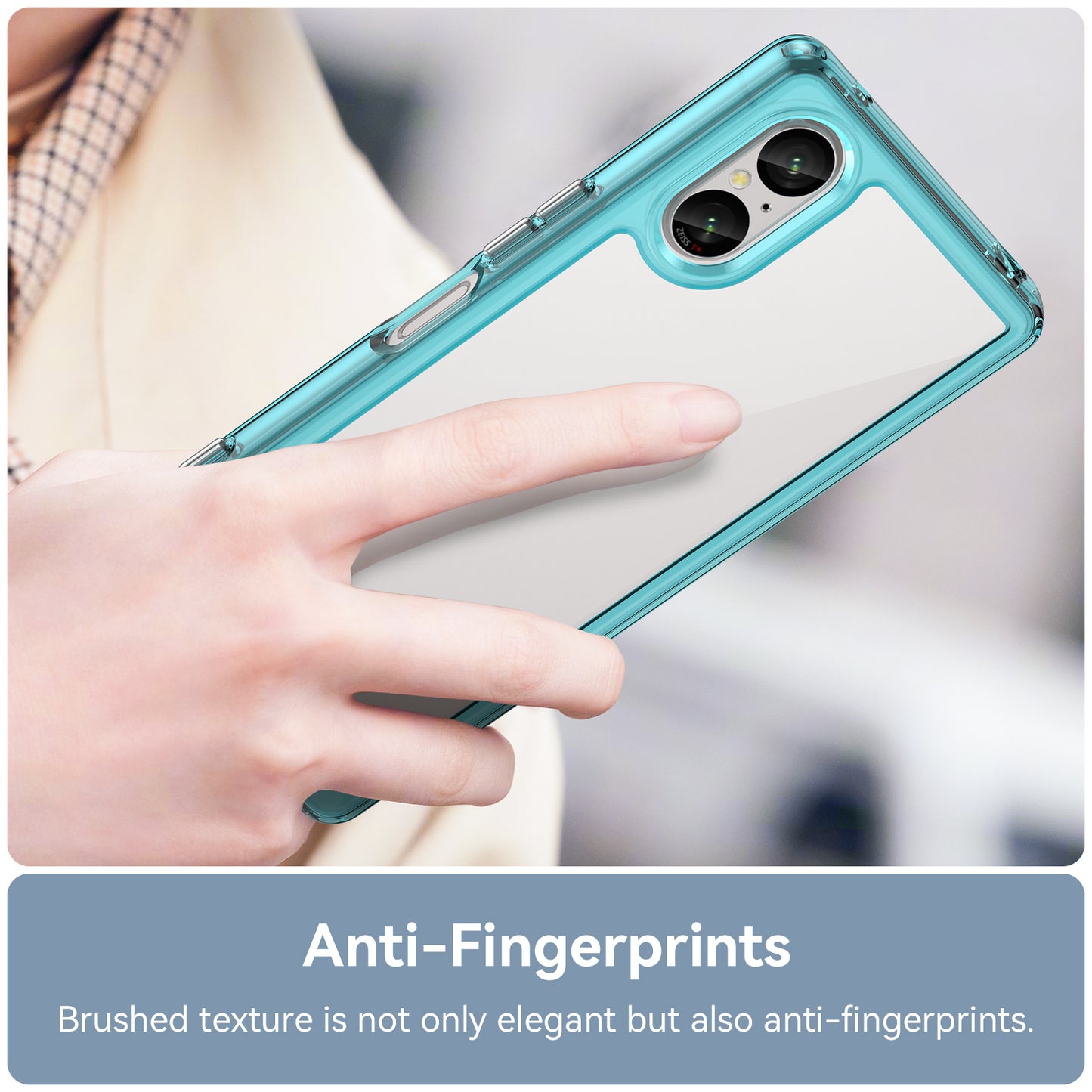 For Sony Xperia 5 V Case TPU+Acrylic Mobile Phone Back Protector Cover