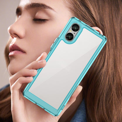 For Sony Xperia 5 V Case TPU+Acrylic Mobile Phone Back Protector Cover