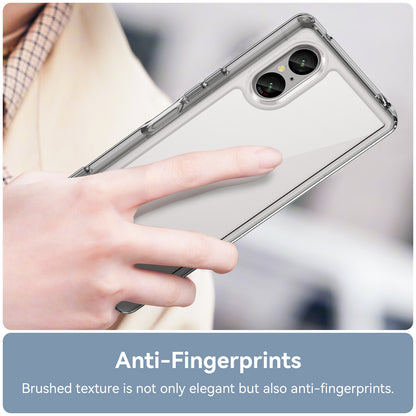 For Sony Xperia 5 V Case TPU+Acrylic Mobile Phone Back Protector Cover