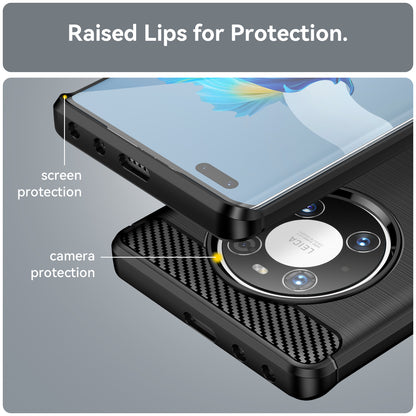 For Huawei Mate 40E Pro / Mate 40 Pro 5G / 4G Case Anti-scratch Brushed TPU Cell Phone Cover