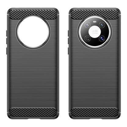 For Huawei Mate 40E / Mate 40 Case Slim-Fit Carbon Fiber Texture Phone Cover TPU Shell
