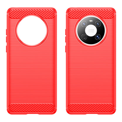 For Huawei Mate 40E / Mate 40 Case Slim-Fit Carbon Fiber Texture Phone Cover TPU Shell