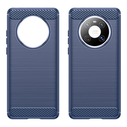 For Huawei Mate 40E / Mate 40 Case Slim-Fit Carbon Fiber Texture Phone Cover TPU Shell