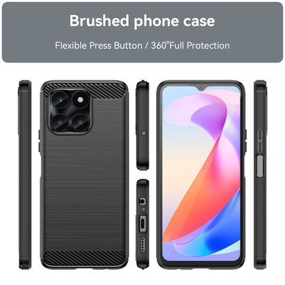 For Honor X6a 4G Case Dustproof Brushed Soft TPU Mobile Phone Cover