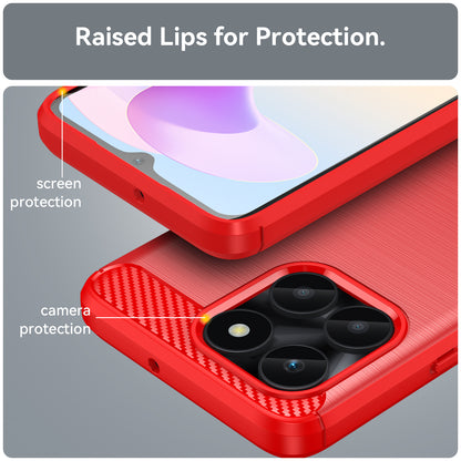 For Honor X6a 4G Case Dustproof Brushed Soft TPU Mobile Phone Cover