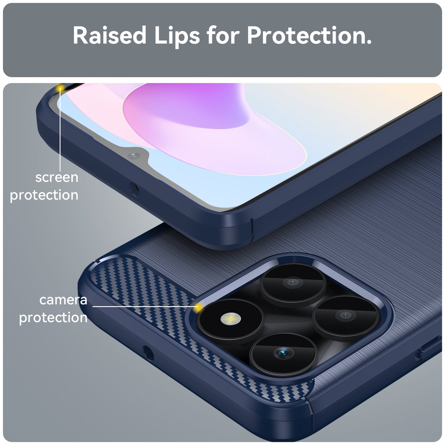For Honor X6a 4G Case Dustproof Brushed Soft TPU Mobile Phone Cover