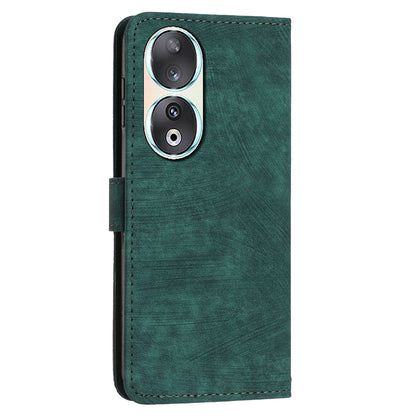 For Honor 90 Case Wallet Stand Crossbody Leather Phone Cover with Shoulder Strap