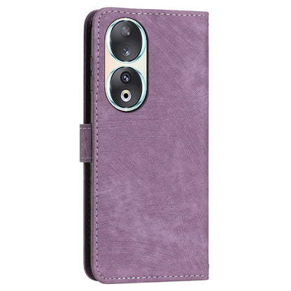 For Honor 90 Case Wallet Stand Crossbody Leather Phone Cover with Shoulder Strap