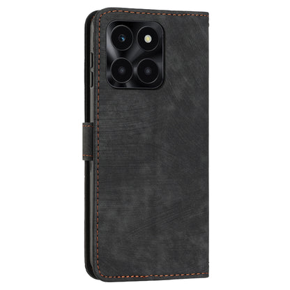 For Honor X6a 4G Case Crossbody PU Leather Phone Cover with Wallet Stand