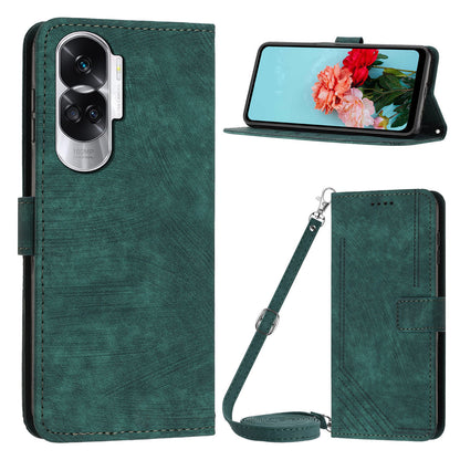 For Honor 90 Lite 5G / X50i 5G Case Wallet Leather Phone Cover with Shoulder Strap