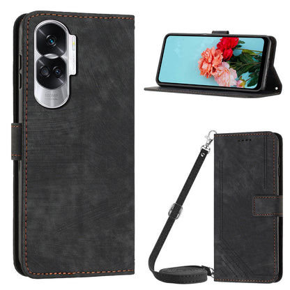For Honor 90 Lite 5G / X50i 5G Case Wallet Leather Phone Cover with Shoulder Strap
