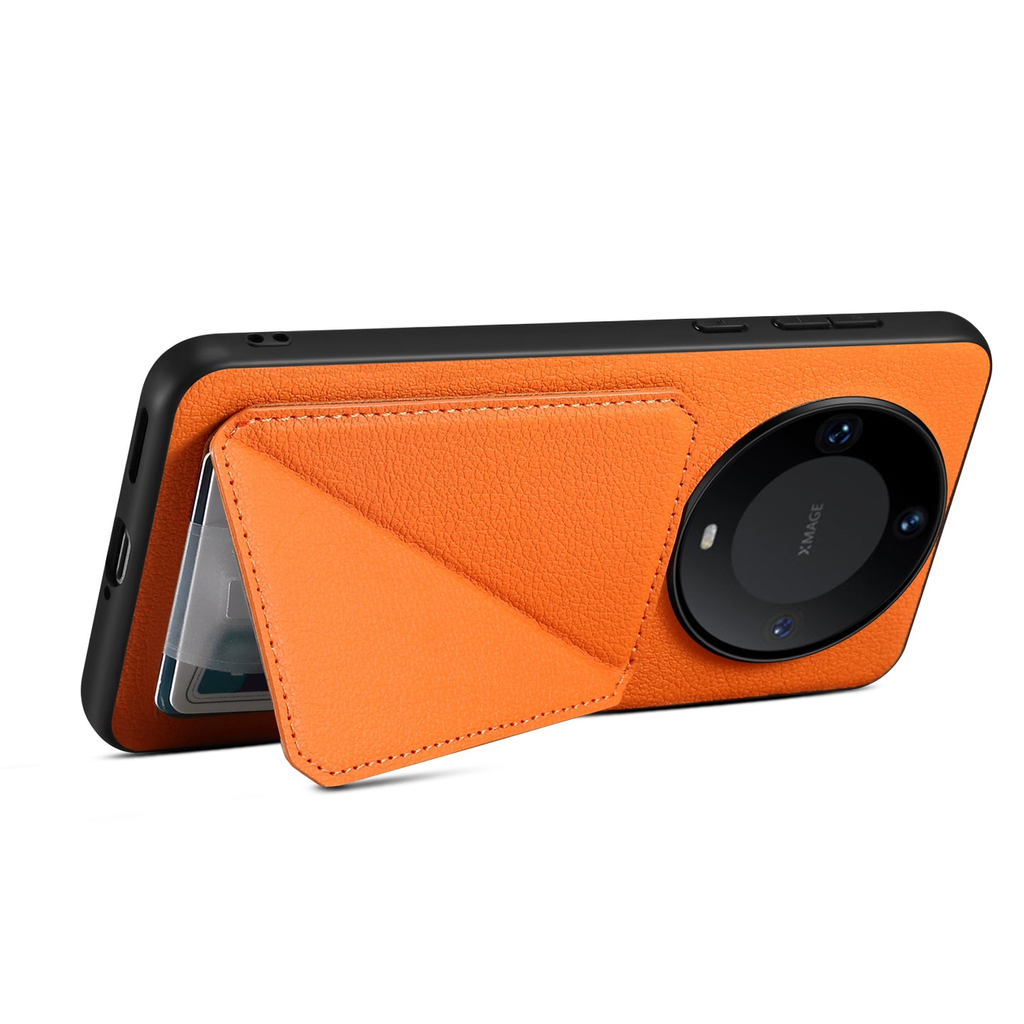 For Huawei Mate 60 Pro / 60 Pro+ Case Calf Texture PU+PC+TPU Phone Shell with Card Slot