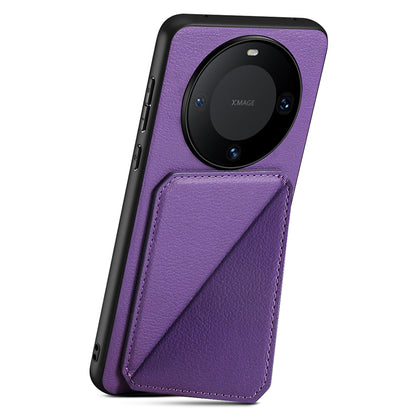 For Huawei Mate 60 Pro / 60 Pro+ Case Calf Texture PU+PC+TPU Phone Shell with Card Slot
