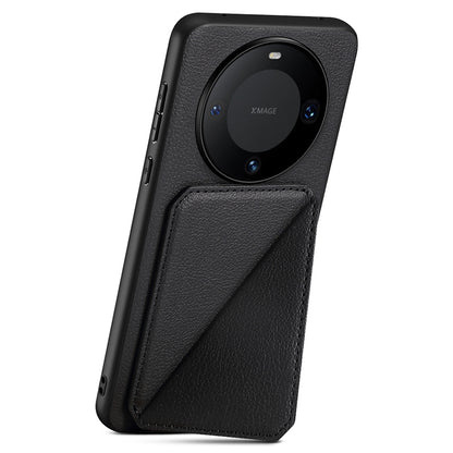 For Huawei Mate 60 Pro / 60 Pro+ Case Calf Texture PU+PC+TPU Phone Shell with Card Slot