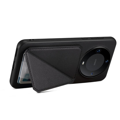 For Huawei Mate 60 Pro / 60 Pro+ Case Calf Texture PU+PC+TPU Phone Shell with Card Slot
