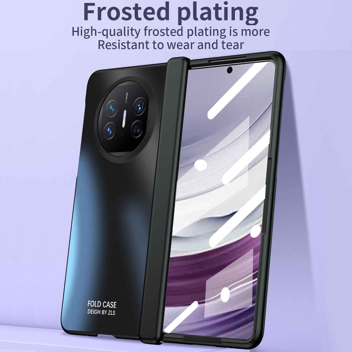 For Huawei Mate X5 Case PC Electroplating Phone Cover with Screen Protector