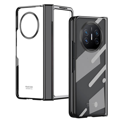 For Huawei Mate X5 Case Hard PC Electroplated Phone Cover with Tempered Glass Film