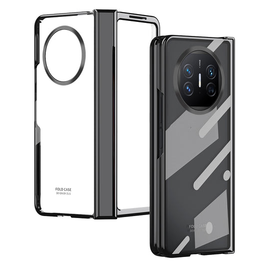 For Huawei Mate X5 Case Hard PC Electroplated Phone Cover with Tempered Glass Film
