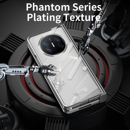 For Huawei Mate X5 Case Hard PC Electroplated Phone Cover with Tempered Glass Film