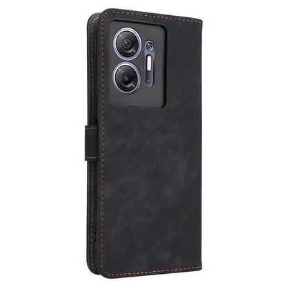 For Infinix Hot 30 5G / X6832 Anti-Scratch Phone Case PU Leather Stand Cover RFID Blocking Wallet Shell with Strap