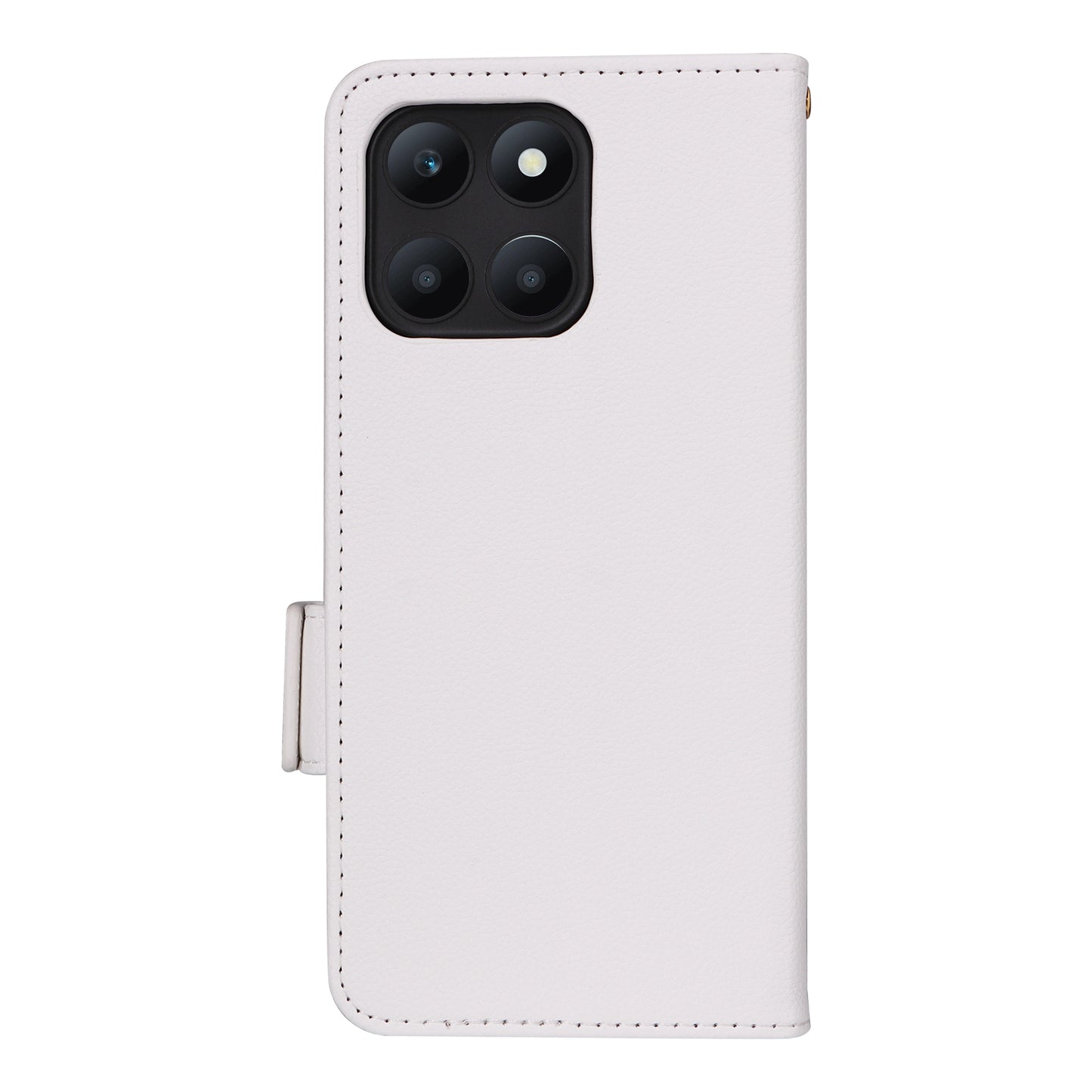 For Honor X6a 4G Litchi Texture Wallet Stand Cover Phone Case Anti-Scratch Leather Shell with Strap